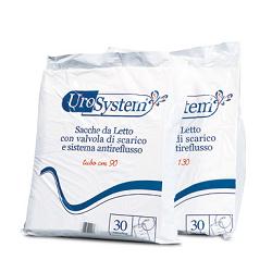 SACCA DI DRENAGGIO DA LETTO PER INCONTINENZA UROSYSTEM TUBO 130 CM CON SCARICO 30 PEZZI - Luckyfarma.it