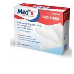 GARZA COMPRESSA MEDS FARMATEXA 12/8 18X40CM 12 PEZZI - Luckyfarma.it