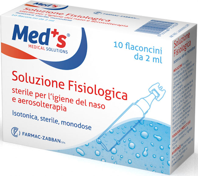 MEDS SOLUZIONE FISIOLOGICA STERILE ASTX10 FL 2ML - Luckyfarma.it