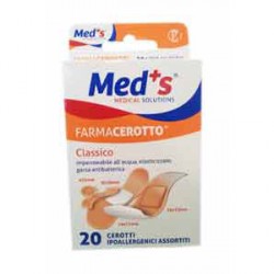 CEROTTO MEDS STRIPS POLIURETANO IPOALLERGENICO CLASSICO ASSORTITI 20 PEZZI - Luckyfarma.it
