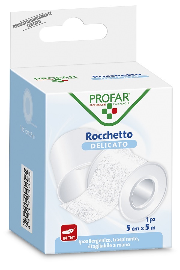 CEROTTO ROCCHETTO TESSUTO NON TESSUTO DELICATO CM 5X5 M PROFAR - Luckyfarma.it