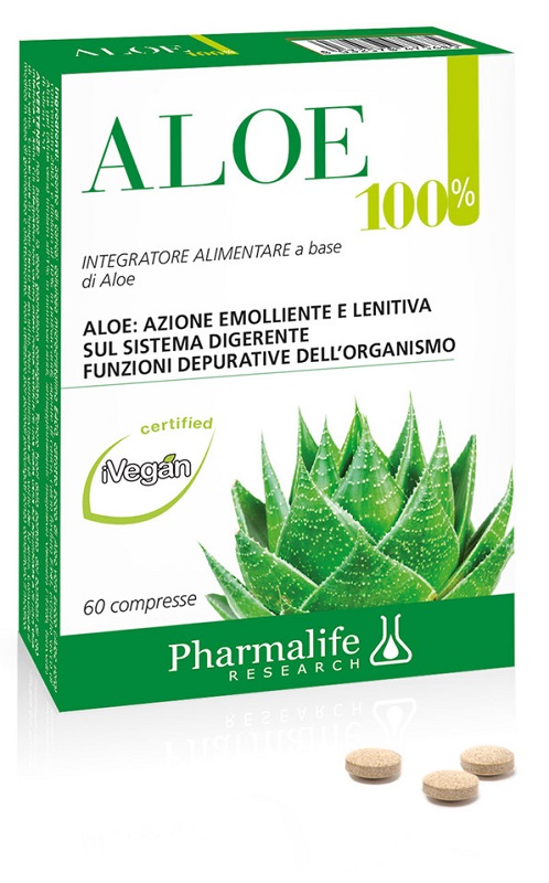 ALOE 100% INTEGRATORE ALIMENTARE 60CPR - Luckyfarma.it