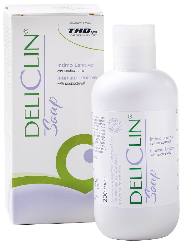 DELICLIN SOAP DETERGENTE INTIMO LENITIVO CON ANTIBATTERICO 200 ML - Luckyfarma.it