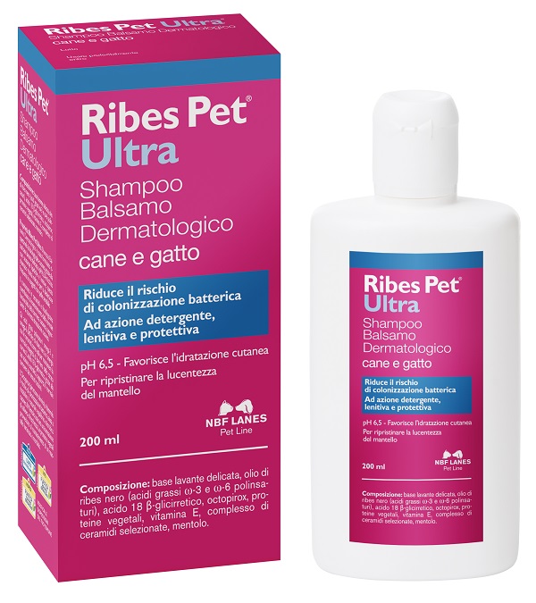 RIBES PET ULTRA SHAMPOO DERMATOLOGICO FLACONE 200 ML - Luckyfarma.it