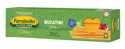 FARABELLA BUCATINI PASTA SENZA GLUTINE 250 G - Luckyfarma.it