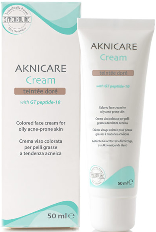 AKNICARE CREAM CREMA COLORATA TEINTEE DORE' 50 ML - Luckyfarma.it