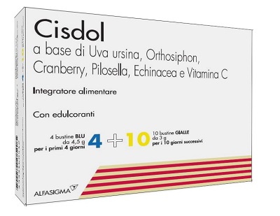 CISDOL 4 BUSTINE BLU DA 4,5 G + 10 BUSTINE GIALLE DA 3 G - Luckyfarma.it