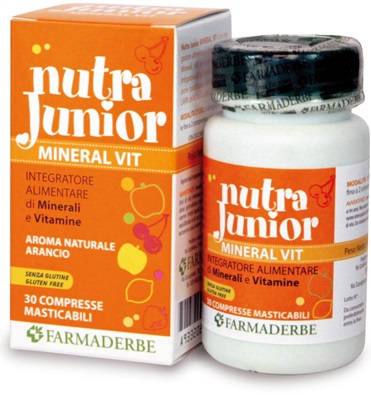 NUTRA JUNIOR MINERAL VITAMINE 30 COMPRESSE 45 G - Luckyfarma.it