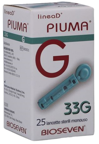 LANCETTE PUNGIDITO LINEA D PIUMA GAUGE 33 25 PEZZI - Luckyfarma.it