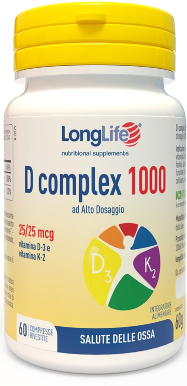 LONGLIFE D COMPLEX 1000 60 COMPRESSE - Luckyfarma.it