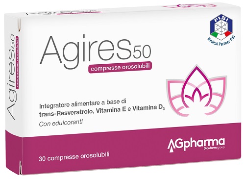 AGIRES 50 30 COMPRESSE OROSOLUBILI SCATOLA 5,4 G - Luckyfarma.it