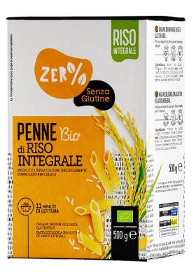 ZERO% GLUTINE PENNE DI RISO INTEGRALE SENZA GLUTINE BIO 500 G - Luckyfarma.it