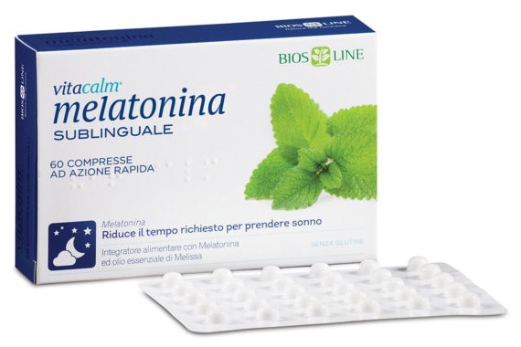 BIOS LINE VITACALM MELATONINA SUBLINGUALE 60 COMPRESSE 1 MG - Luckyfarma.it