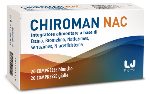 CHIROMAN NAC 20 COMPRESSE BIANCHE + 20 COMPRESSE GIALLE - Luckyfarma.it