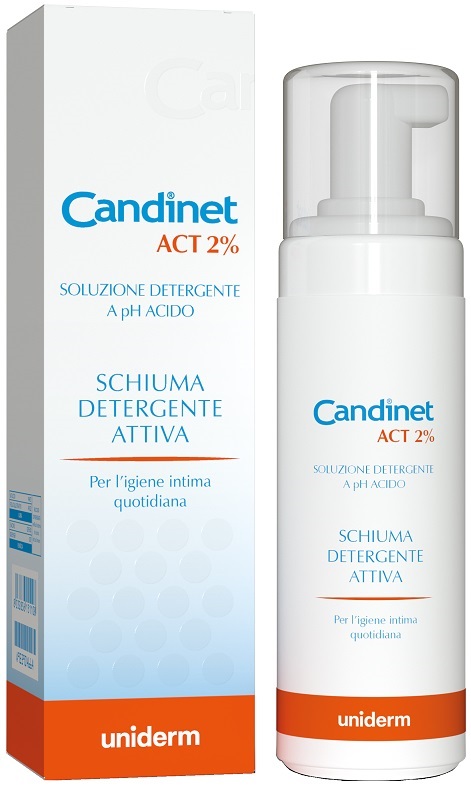 CANDINET ACT 2% SCHIUMA DETERGENTE ATTIVA 150 ML - Luckyfarma.it