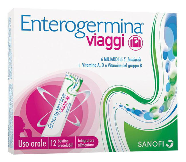 ENTEROGERMINA VIAGGI 12 BUSTINE OROSOLUBILI CONFEZIONE STANDARD - Luckyfarma.it