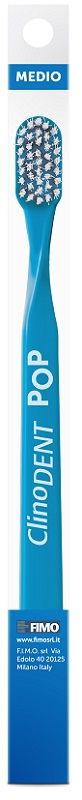 CLINODENT POP BLU SPAZZOLINO DA DENTI MEDIO - Luckyfarma.it