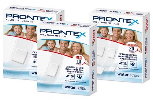 CEROTTO PRONTEX WATER STRIPS ASSORTITO 20 PEZZI - Luckyfarma.it