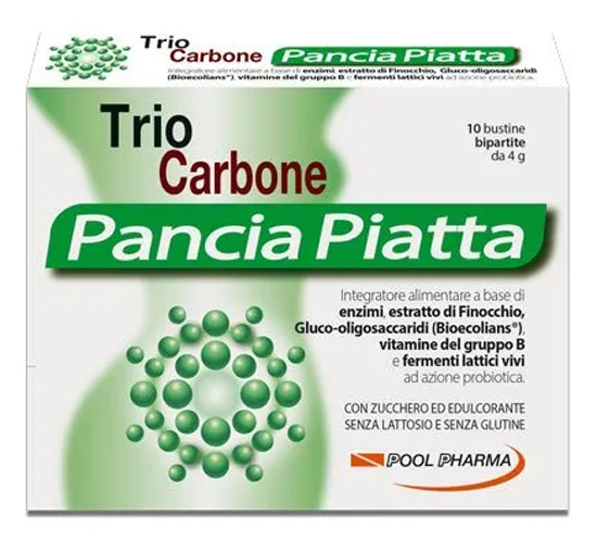 TRIOCARBONE PANCIA PIATTA 10 + 10 BUSTINE - Luckyfarma.it