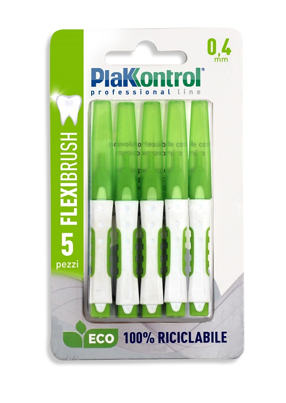 PLAKKONTROL SCOVOLINO INTERDENTALE FLEXI BRUSH04 BLISTER 5 PEZZI - Luckyfarma.it