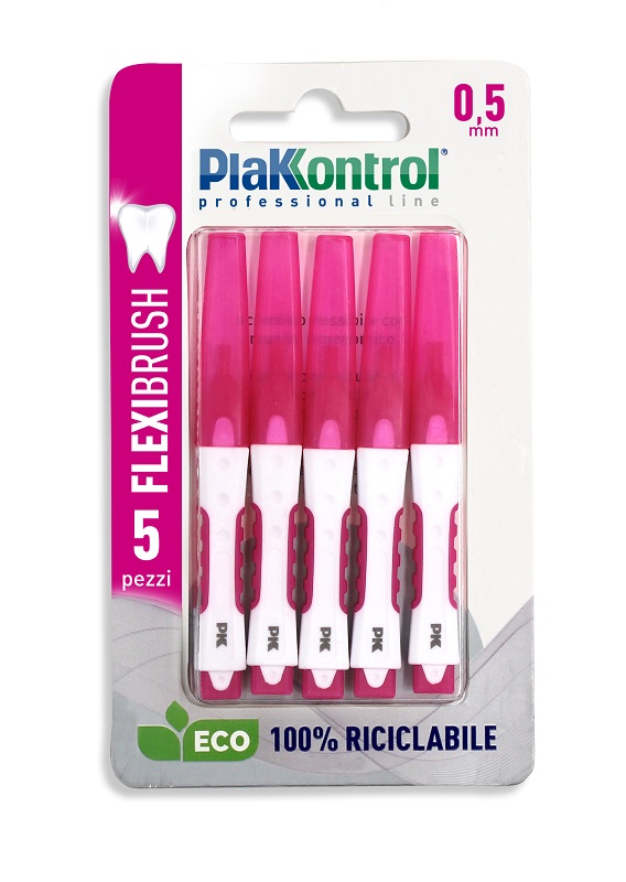 PLAKKONTROL SCOVOLINO INTERDENTALE FLEXI BRUSH05 BLISTER 5 PEZZI - Luckyfarma.it