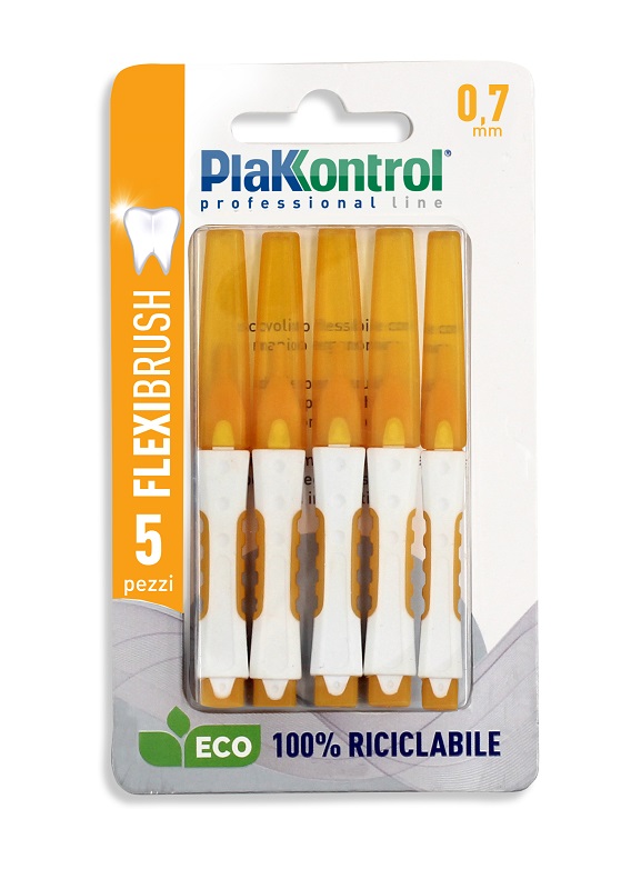 PLAKKONTROL SCOVOLINO INTERDENTALE FLEXI BRUSH07 BLISTER 5 PEZZI - Luckyfarma.it