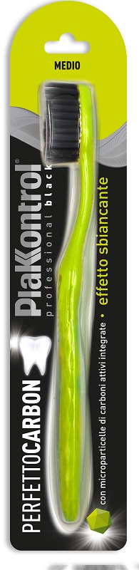 PLAKKONTROL PERFETTO CARBON SPAZZOLINO MANUALE BLISTER 1 PEZZO - Luckyfarma.it