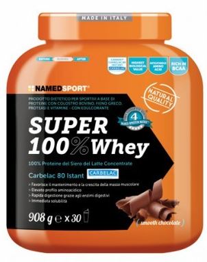SUPER100% WHEY SMOOTH CHOCOLATE 908 G - Luckyfarma.it
