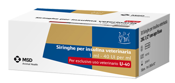 SIRINGA INSULINA USO VETERINARIO MSD-AH 30 SIRINGHE 40 UI/ML - Luckyfarma.it