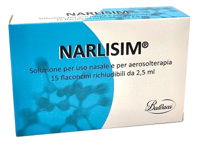 NARLISIM SOLUZIONE PER USO NASALE E AEROSOLTERAPIA 15 FLACONCINI RICHIUDIBILI DA 2,5 ML L'UNO - Luckyfarma.it