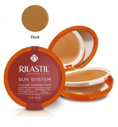 RILASTIL SUN SYSTEM PHOTO PROTECTION THERAPY SPF50+ COMPATTO DORE' 10 ML - Luckyfarma.it