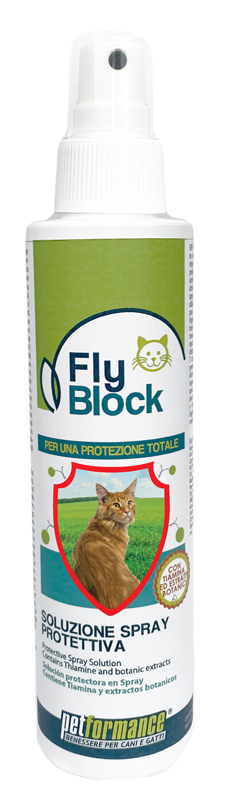 FLYBLOCK SOLUZIONE SPRAY PROTEZIONE GATTO 150 ML - Luckyfarma.it
