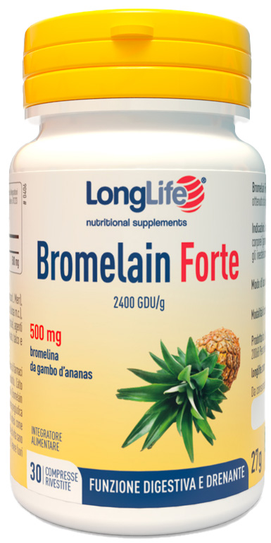 LONGLIFE BROMELAIN FORTE 30 COMPRESSE - Luckyfarma.it