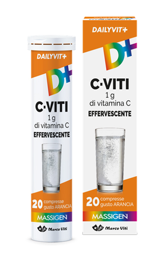 DAILYVIT+ C VITI 1G DI VITAMINA C EFFERVESCENTE 20 COMPRESSE - Luckyfarma.it