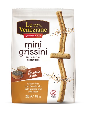 LE VENEZIANE MINI GRISSINI SESAMO E CHIA 250 G - Luckyfarma.it