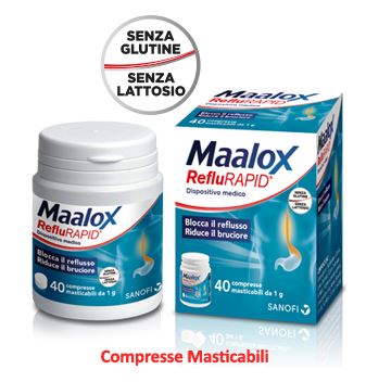 MAALOX REFLURAPID 40 COMPRESSE MASTICABILI - Luckyfarma.it