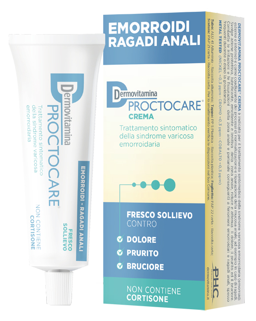 DERMOVITAMINA PROCTOCARE CREMA EMORROIDI RAGADI ANALI 30 ML CON CANNULA - Luckyfarma.it