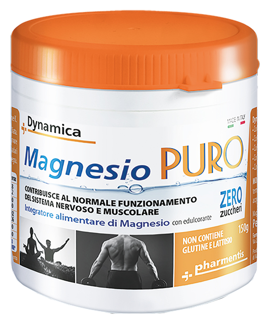 DYNAMICA MAGNESIO PURO POLVERE 150 G SENZA ZUCCHERI - Luckyfarma.it