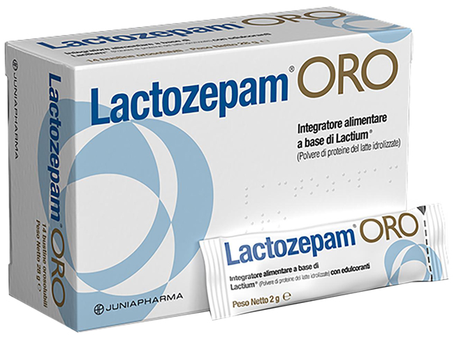LACTOZEPAM ORO GRANULATO OROSOLIBILE A BASE DI LACTIUM 14 BUSTINE DA 2 G - Luckyfarma.it