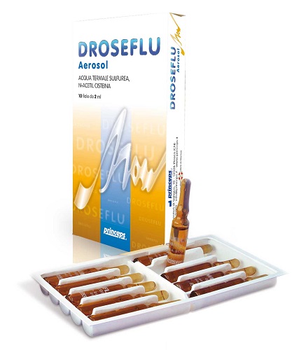 DROSEFLU FIALE AEROSOL ACQUA TERMALE SULFUREA 10 FIALE DA 2 ML - Luckyfarma.it