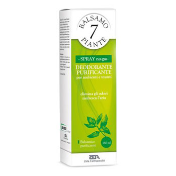 BALSAMO DELLE 7 PIANTE BALSAMICO DEODORANTE PURIFICANTE PER AMBIENTI E TESSUTI POMPA SPRAY + ASTUCCIO 180 ML - Luckyfarma.it