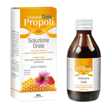 GOLASEPT TUSS PROPOLI BABY SOLUZIONE ORALE 150 ML - Luckyfarma.it
