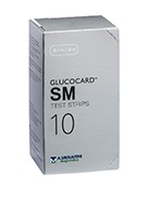 TEST STRIPS PER MISURAZIONE GLICEMIA GLUCOCARD SM 10 PEZZI - Luckyfarma.it