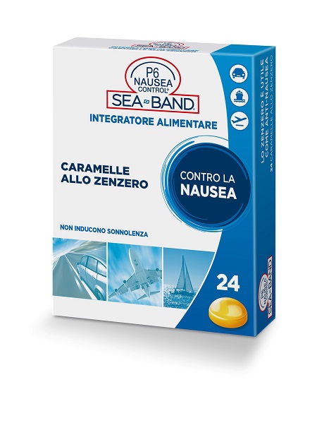 P6 NAUSEA CONTROL CARAMELLE ANTI NAUSEA VIAGGIO ALLO ZENZERO 24 PEZZI - Luckyfarma.it