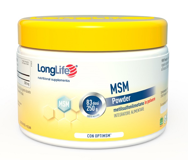 LONGLIFE MSM POWDER 250 G - Luckyfarma.it