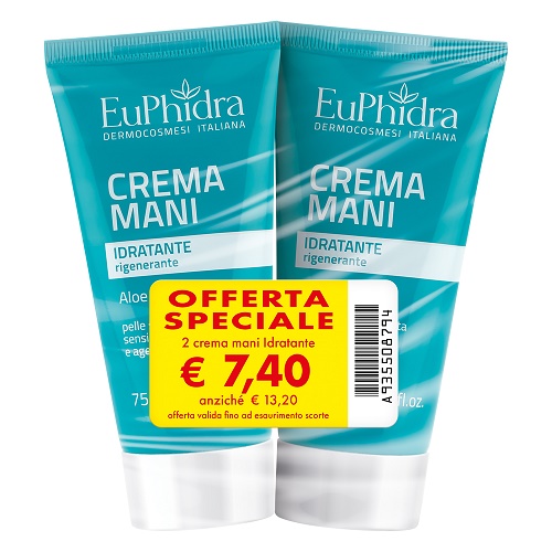 EUPHIDRA ABB CREMA MANI IDRATANTE TERMOFORMATI 2 PEZZI - Luckyfarma.it