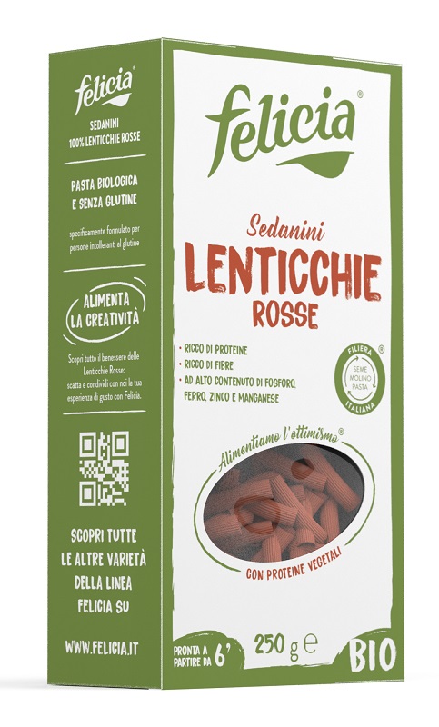 FELICIA BIO SEDANINI LENTICCHIE ROSSE 250 G - Luckyfarma.it