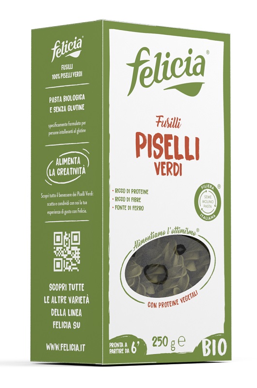FELICIA BIO FUSILLI PISELLI VERDI 250 G - Luckyfarma.it