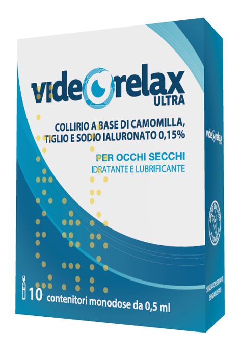 COLLIRIO IDRATANTE E LUBRIFICANTE VIDEORELAX ULTRA MONODOSE 0,5 ML 10 PEZZI - Luckyfarma.it