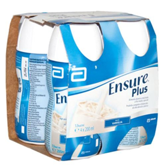 ENSURE PLUS VANIGLIA 4 BOTTIGLIE DA 200 ML - Luckyfarma.it